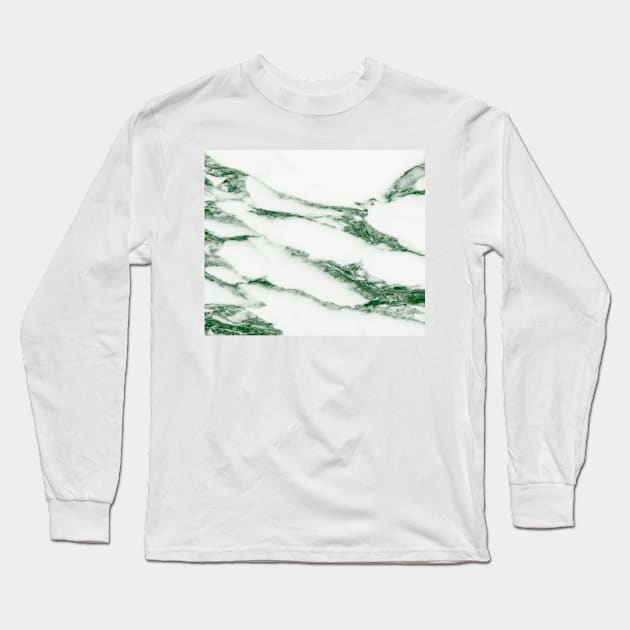 Jade Green Marble Long Sleeve T-Shirt by NewburyBoutique